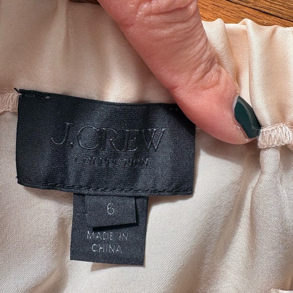 J. Crew Collection Off-Shoulder Blouse in Cream - Picture 3 of 5